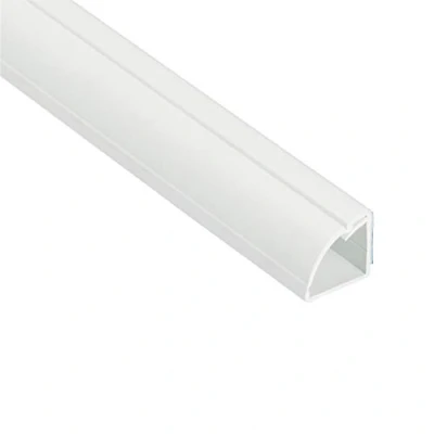 Immagine di D Line 1M22QSW Canalina Quarto Tonda, Passacavi, Copricavi, Nascondi Cavi 22mm (Larghezza) x (Altezza) 1m Lunghezza Bianco