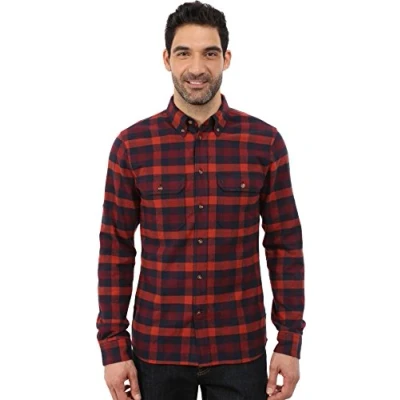 Immagine di Fjällräven Skog, Camicia a Maniche Lunghe, Uomo, Multicolore (Navy), L