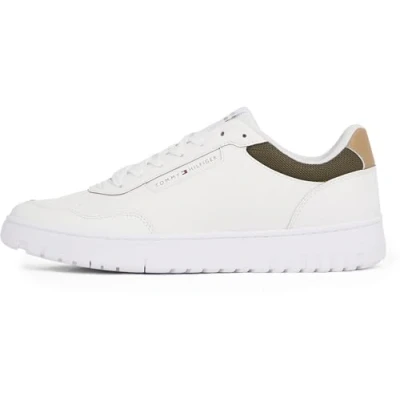 Immagine di Tommy Hilfiger Basket CORE LITE Sneakers basse, Uomo, Taglia: 46, Ecru Pelle e tessuto