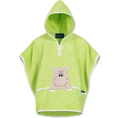 Immagine di Morgenstern Asciugamano da Bagno I Cappuccio Bambini 100% Cotone Spugna Ippopotamo