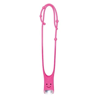 Immagine di moses. Lese Buddy La luce da lettura per bambini Lampada multifunzione rosa Torcia a tracolla in silicone