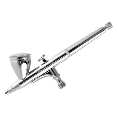 Immagine di SPARMAX Max 3 Aerografo a gravità doppia azione, cromato, 0,3 mm