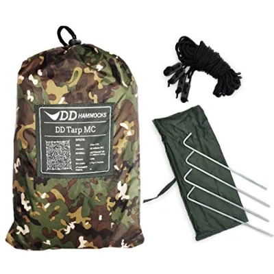 Immagine di DD Hammocks Tarp 3.5 x MC Impermeabile Camouflage Campeggio Per Amaca Leggero E Rifugi Bushcraft