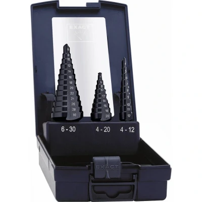 Immagine di Exact 50071 2 HSS KIT punte a gradini 3 parti 4 12 mm, 20 6 30 mm TiAIN Alberino facce 1