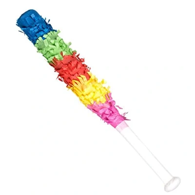 Immagine di Boland 30901 Pipistrello per pinata, lunghezza 43 cm, multicolore, bastone pinata punch, festa, compleanno, caramelle, regali, accessori