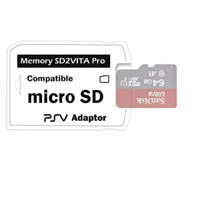 Immagine di LEAGY adattatore per scheda di memoria SD2Vita 5.0 ultima versione, Micro SD PSVSD PS Vita PSV 1000/2000 PSTV FW 3.60 Sistema HENkaku Enso