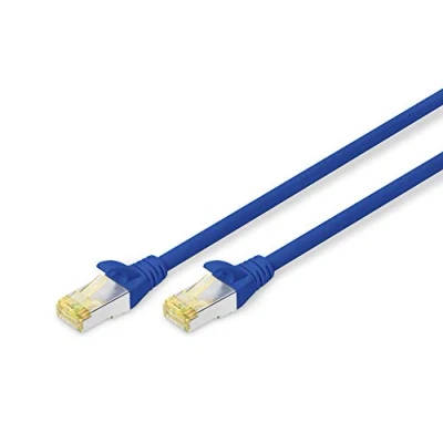 Immagine di Digitus DK 1644 A 010/B RJ45 cavo di rete, patch CAT 6A S/FTP 1.00 m Blu Privo alogeni, coppie intrecciate, con protezione, Ritardante fiamma 1 pz.