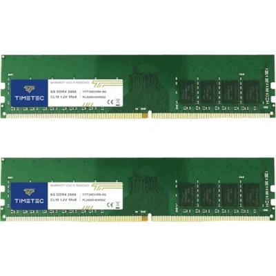 Immagine di Timetec ECC UDIMM Server Memory RAM Module Upgrade (2666MHz 16GB (2x8GB))