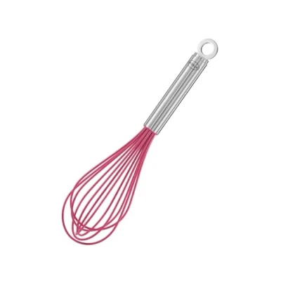 Immagine di RÖSLE Frusta in silicone Pink Charity Edition, rosa, acciaio inossidabile 18/10, resistente a temperature fino 220 C, lavabile lavastoviglie, lunghezza 27 cm