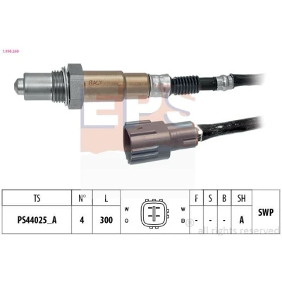 Immagine di EPS 1.998.269 Sonda lambda Made in Italy OE Equivalent riscaldato, planare, Filettatura prelubrificata TOYOTA: Yaris I Hatchback, RAV4 III SUV