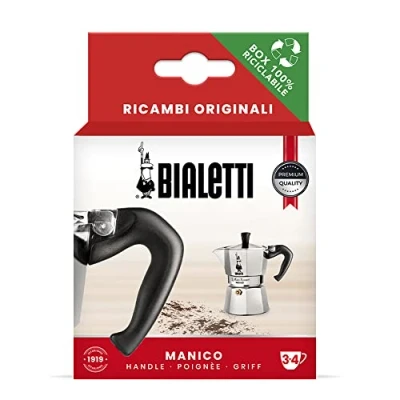 Immagine di Bialetti Ricambi, Include 1 Manico con Spinotto, Compatibile Moka Express 3/4 tazze