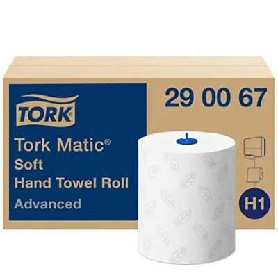 Immagine di Tork Matic Bianco 290067 Asciugamano di Carta, 210 mm, 150 m, 19 cm, 1,31 kg, 388 588 mm