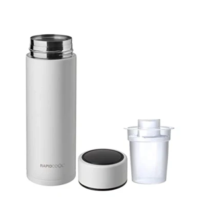 Immagine di Nuby RapidCool™ Prepara la pappa perfetta per neonati in soli 2 minuti Con distributore di polvere latte e coperchio digitale Bianco 0+ mesi