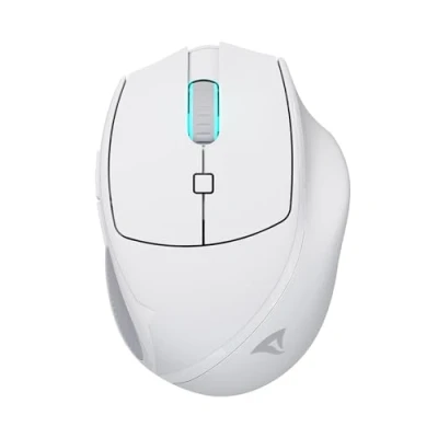 Immagine di Sharkoon OfficePal M25W Bianco Mouse wireless ergonomico per l&#039;ufficio e la casa, sensore preciso, clic silenzioso, batteria a lunga durata