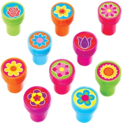 Immagine di Baker Ross FC729 timbrini Fiore Set di 10, per bambini