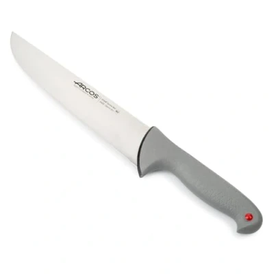 Immagine di Arcos Serie Colour Proof, Coltello Scannare Macellaio, Lama Acciaio Inossidabile NITRUM 250 mm, Manico Polipropilene Coperto da Elastomer, Colore Nero