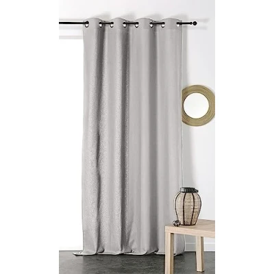 Immagine di Linder 511/135/91/375FR Tenda con Occhielli, in Cotone/Lino, Colore: Grigio Scuro, 135 x 260 cm