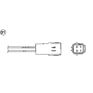 Immagine di NGK 0017 Sonda lambda riscaldato 4 CHEVROLET: Aveo / Kalos Hatchback, Sedan, Lacetti DAEWOO: Hatchback