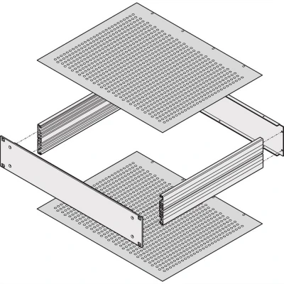 Immagine di nVent SCHROFF 30860511 Flangia di copertura 2 pz.