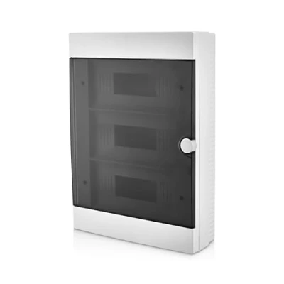 Immagine di Lion Electric Armadio di controllo a parete, 36 moduli, 3 file, colore bianco, per interruttore, installazione elettrica, scatola dei fusibili IP40, tutti gli ambienti interni