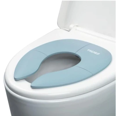 Immagine di Twinky® Mini Potty riduttore per WC 2 in 1 e allenamento di servizi igienici, sedile pieghevole, WC, occhiali bambini (grigio)