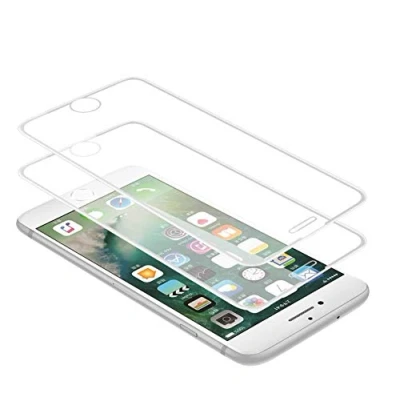 Immagine di WEOFUN 3D Vetro Temperato per iPhone 6/6s/7/8 [2 Pezzi], Pellicola Protettiva Compatibile con 6,iPhone 6S,iPhone 7,iPhone 8 [Durezza 9H,Anti Scratch,Anti Impronte, Facile da Pulire] Bianco