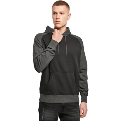 Immagine di Build Your Brand Raglan Hoody, Felpa Uomo, Blk/cha, XXL