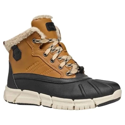 Immagine di Geox Flexyper BOY ABX Stivaletti stringati per bambini, Taglia: 29, Dark yellow/black Sintetico / tessuto