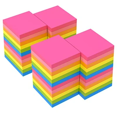Immagine di ZCZN Foglietti adesivi 6 Colorati Sticky notes, confezione da 48 blocchetti, 76 x mm, 100fogli/blocchetto, La viscosità è diventata più forte