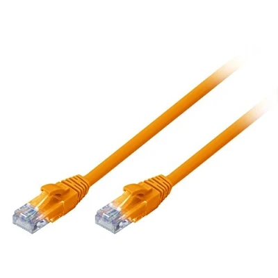 Immagine di LINDY 48107 RJ45 cavo di rete, patch CAT 6 U/UTP 1.00 m Arancione con protezione 1 pz.