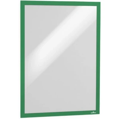 Immagine di Durable 487305 Duraframe A3, Cornice Espositiva Adesiva, per Superfici Lisce e Solide, Formato Confezione da 2 Pezzi, Verde