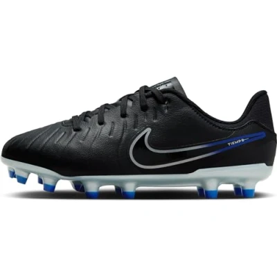 Immagine di Nike Performance JR Legend 10 Academy FG/MG Unisex Scarpe da calcetto con tacchetti per bambini, Taglia: 37.5, Black/chrome/hyper royal