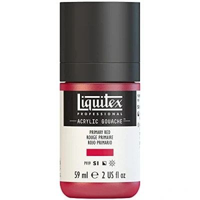 Immagine di Liquitex Acrylic Gouache Colore Acrilico Effetto 59 ml Primary Red