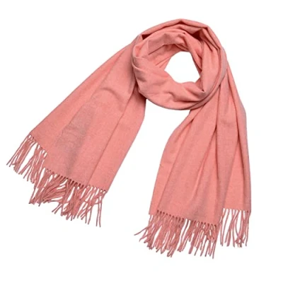 Immagine di DonDon Sciarpa Donna Invernale die lana grande Scialle Inverno calda e morbida 200 x 70 cm Color pesca