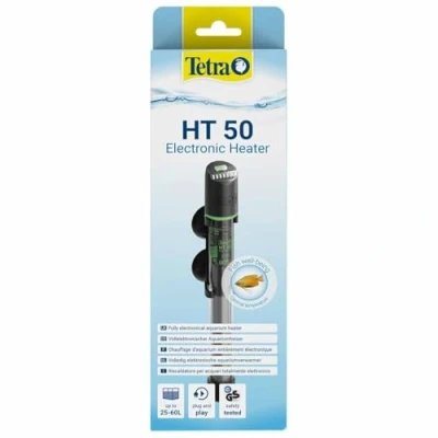 Immagine di Tetra HT 50 Potente riscaldatore per acquari Completamente Elettrico con LED di Stato a 3 Livelli Il Controllo della Temperatura da 25 60 L