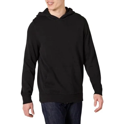 Immagine di Amazon Essentials Felpa con Cappuccio Comoda Uomo, Nero, S