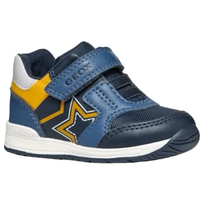 Immagine di Geox B Rishon Boy A, Scarpe da Ginnastica Bimbo 0 24, Blu 21 EU
