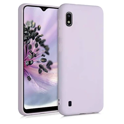 Immagine di kwmobile Custodia Compatibile con Samsung Galaxy A10 Cover Back Case per Smartphone in Silicone TPU Protezione Gommata nuvola viola
