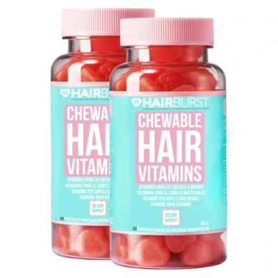 Immagine di HAIR BURST vitamine per capelli una rapida crescita dei e contro la caduta capelli, confezione da 2 pezzi, con biotina, A, B5, B6, B12, C, E, selenio zinco, ingredienti