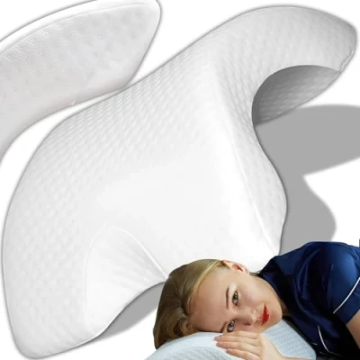 Immagine di Retoo cuscino in memory foam, per il braccio dormire, schiuma, ergonomico collo, la salute, schiuma cura, da viaggio