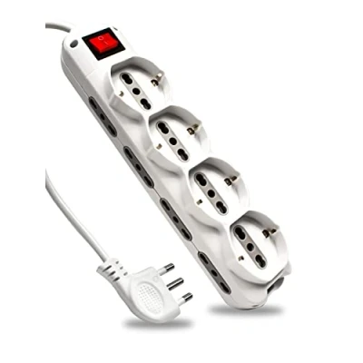 Immagine di V TAC Ciabatta Multipresa Elettrica 12 Posti,Interruttore e Cavo 1,5mt,8 Prese Laterali 10/16A Bipasso 4 Frontali Shuko,per Casa, Ufficio, Negozio,Spina 16A Bianco