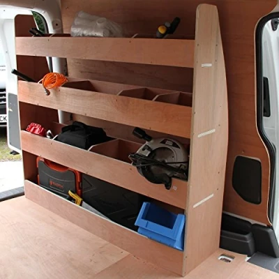 Immagine di Monster Racking Scaffale per Van VW Caddy Maxi con 14 Scompartimenti