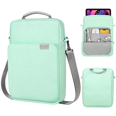 Immagine di MoKo 9 11&#039;&#039; Custodia Portatile con Manico iPad 10a/Air 5 10.9&quot; 2022, 9a 8a 7a Gen 10.2, PRO 11 M2 2022 2018, Air 4 10.9, Galaxy Tab S9/S8/A8/A7 Menta Verde