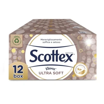 Immagine di Scottex Ultra Soft Box Fazzoletti, 12 da 80 Fazzoletti