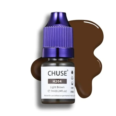 Immagine di CHUSE Pigmenti liquidi per sopracciglia ibridi PMU 0,24 oz/7 ml (H204 Marrone chiaro)