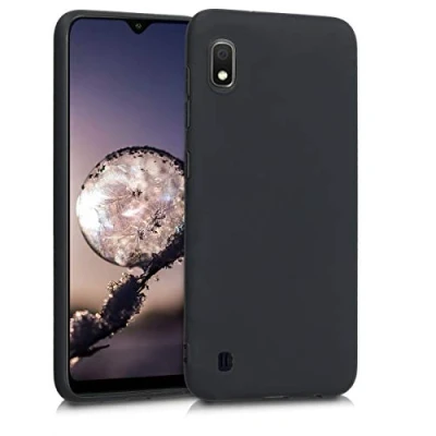 Immagine di kwmobile Custodia Compatibile con Samsung Galaxy A10 Cover Back Case per Smartphone in Silicone TPU Protezione Gommata nero matt