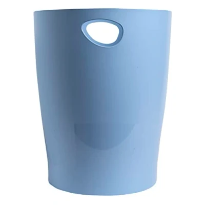 Immagine di Exacompta Rif. 45309D 1 cestino per carta con manici ECOBIN BeeBlue in PP Grande Capacità 15 Litri Dimensioni 26,3 x 33,5 cm ufficio o casa Colore Azzurro chiaro