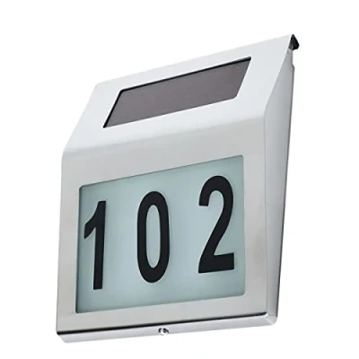 Immagine di Maclean mce172 pannello Solare Solar Civico Acciaio Inossidabile Led Sensore Di Luce Lampada