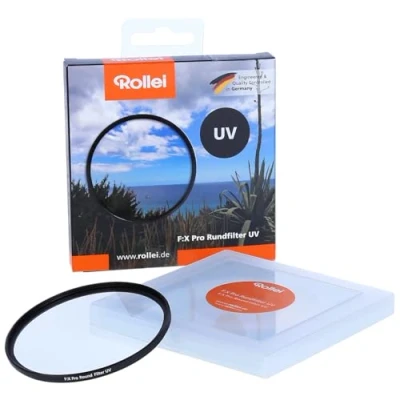 Immagine di Rollei filtro a vite F X Pro rotondo (77 mm, UV) di Gorilla, vetro con elevata fedeltà cromatica e libertà riflessione
