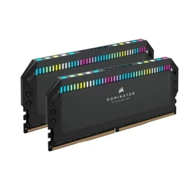 Immagine di CORSAIR DOMINATOR PLATINUM RGB DDR5 RAM 64GB (2x32GB) 5200MHz CL40 Intel XMP Compatibile iCUE Memoria per Computer Nero (CMT64GX5M2B5200C40)